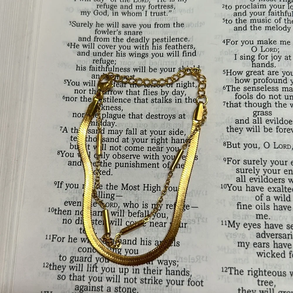 Snake chain gold bracelet | offer in description
